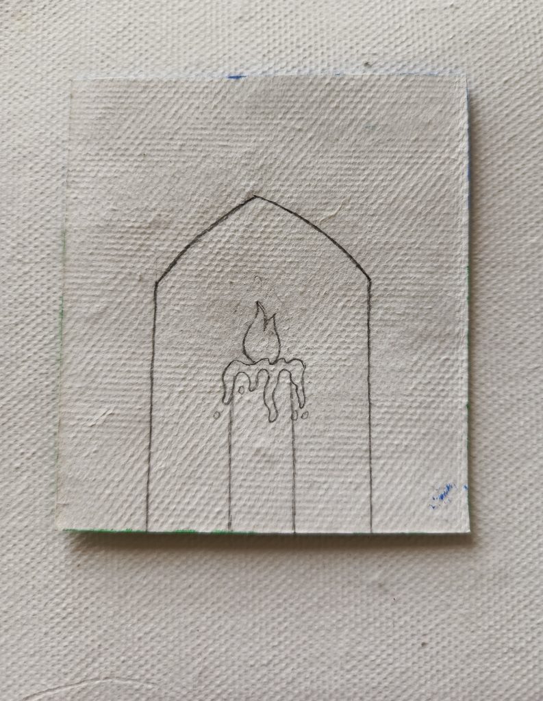 Draw a Candle Step: 2